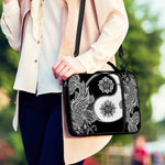 Yin And Yang Koi Carp Fish Print Shoulder Strap Bible Bag