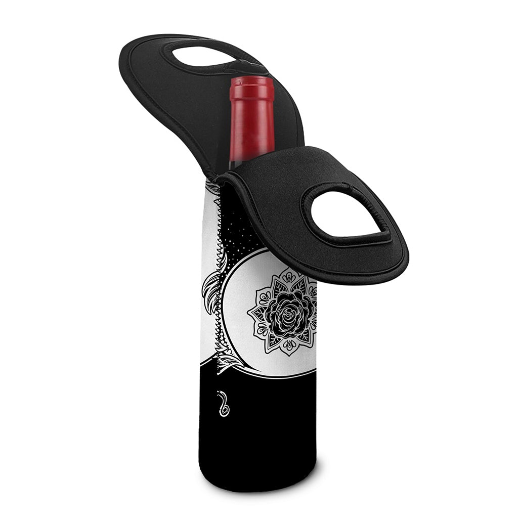 Yin And Yang Koi Carp Fish Print Single Neoprene Wine Tote