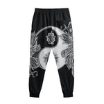 Yin And Yang Koi Carp Fish Print Sweatpants