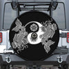 Yin And Yang Koi Carp Fish Print Tire Cover With Camera Hole