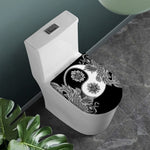 Yin And Yang Koi Carp Fish Print Toilet Lid Cover