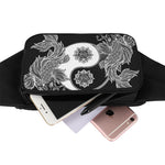 Yin And Yang Koi Carp Fish Print Waist Bag