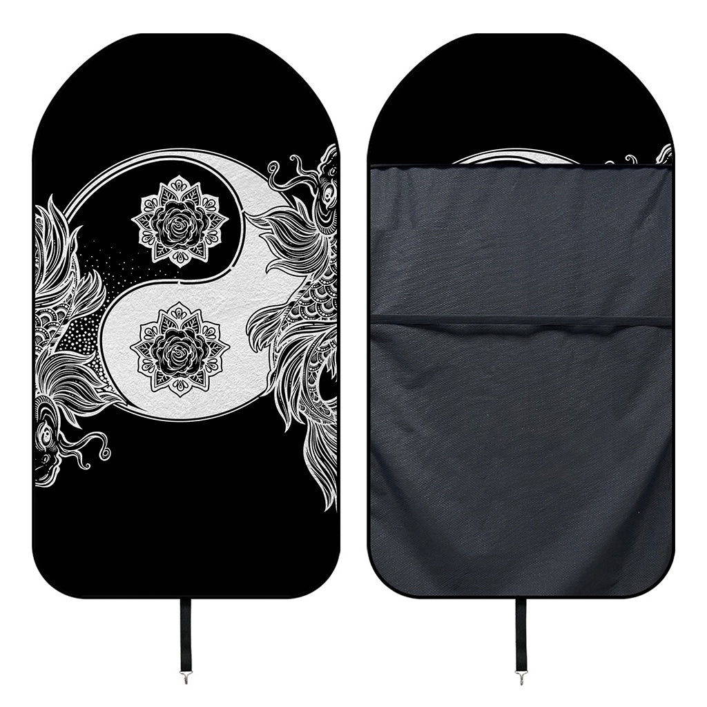 Yin And Yang Koi Carp Fish Print Waterproof Car Seat Cover