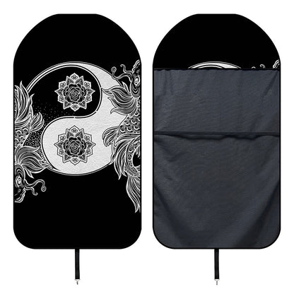Yin And Yang Koi Carp Fish Print Waterproof Car Seat Cover