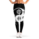 Yin And Yang Koi Carp Fish Print Women's Leggings