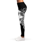 Yin And Yang Koi Carp Fish Print Women's Leggings