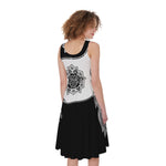 Yin And Yang Koi Carp Fish Print Women's Sleeveless Dress