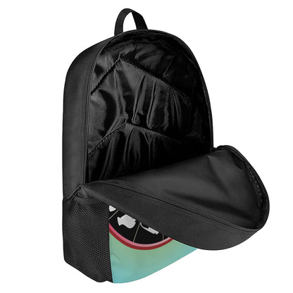 Yin Yang Chinese Zodiac Signs Print 17 Inch Backpack