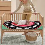 Yin Yang Chinese Zodiac Signs Print Baby Crib Sheet