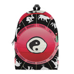 Yin Yang Chinese Zodiac Signs Print Backpack