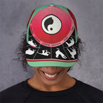 Yin Yang Chinese Zodiac Signs Print Baseball Cap