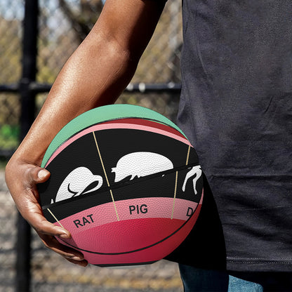 Yin Yang Chinese Zodiac Signs Print Basketball