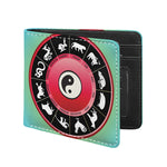 Yin Yang Chinese Zodiac Signs Print Bifold Wallet
