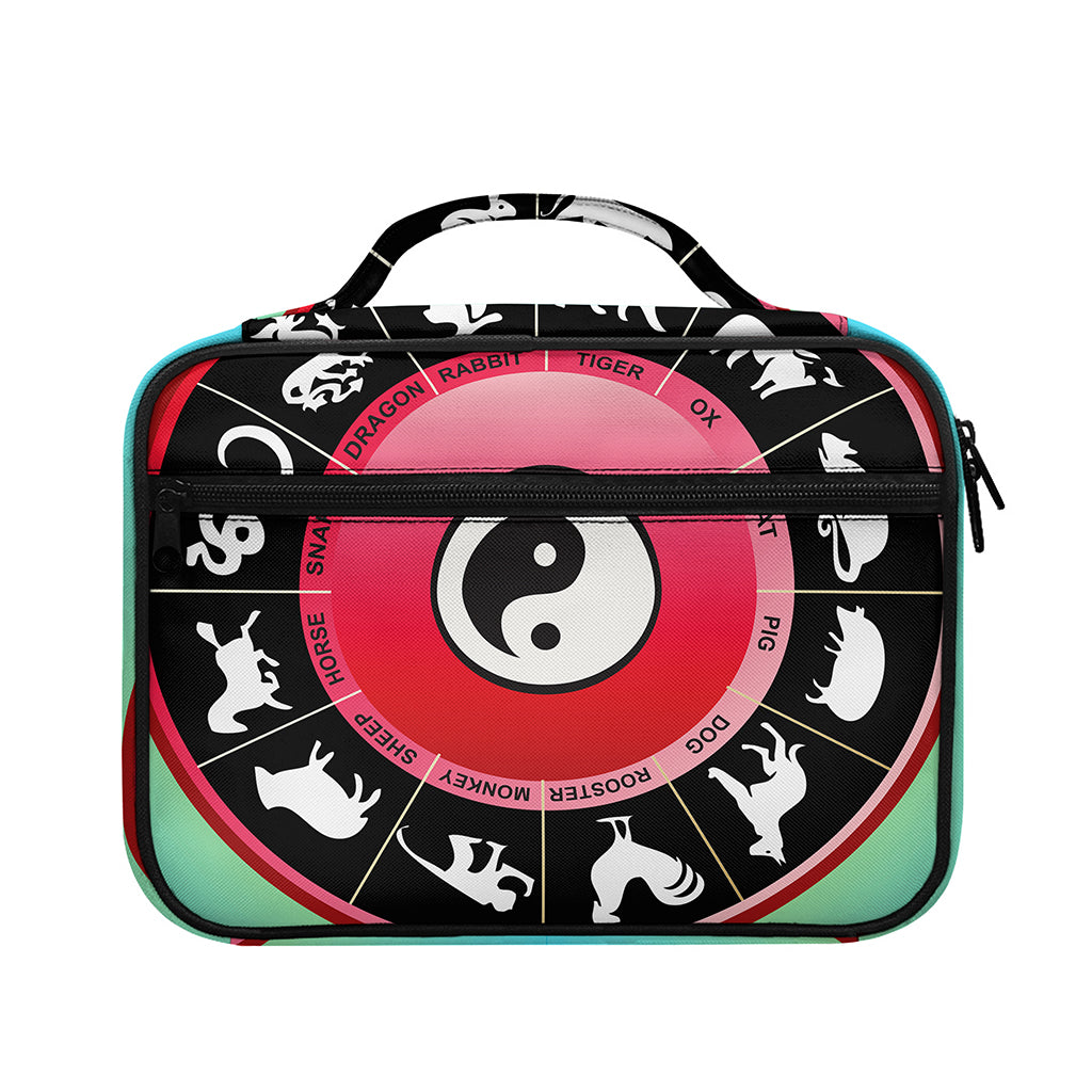 Yin Yang Chinese Zodiac Signs Print Briefcase Bible Bag