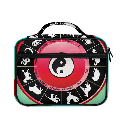 Yin Yang Chinese Zodiac Signs Print Briefcase Bible Bag