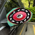 Yin Yang Chinese Zodiac Signs Print Car Side Mirror Covers