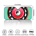 Yin Yang Chinese Zodiac Signs Print Car Windshield Sun Shade