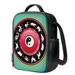 Yin Yang Chinese Zodiac Signs Print Crossbody Lunch Bag
