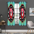 Yin Yang Chinese Zodiac Signs Print Grommet Curtain Panels