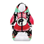 Yin Yang Chinese Zodiac Signs Print Dog Zip Up Hoodie