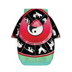 Yin Yang Chinese Zodiac Signs Print Dog Zip Up Hoodie