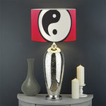 Yin Yang Chinese Zodiac Signs Print Drum Lamp Shade
