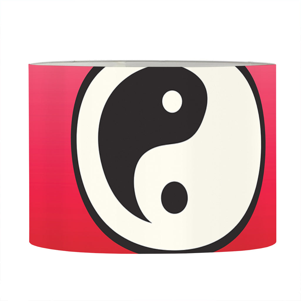 Yin Yang Chinese Zodiac Signs Print Drum Lamp Shade