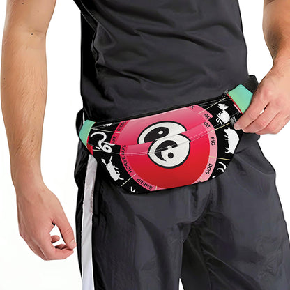 Yin Yang Chinese Zodiac Signs Print Fanny Pack