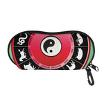 Yin Yang Chinese Zodiac Signs Print Glasses Case