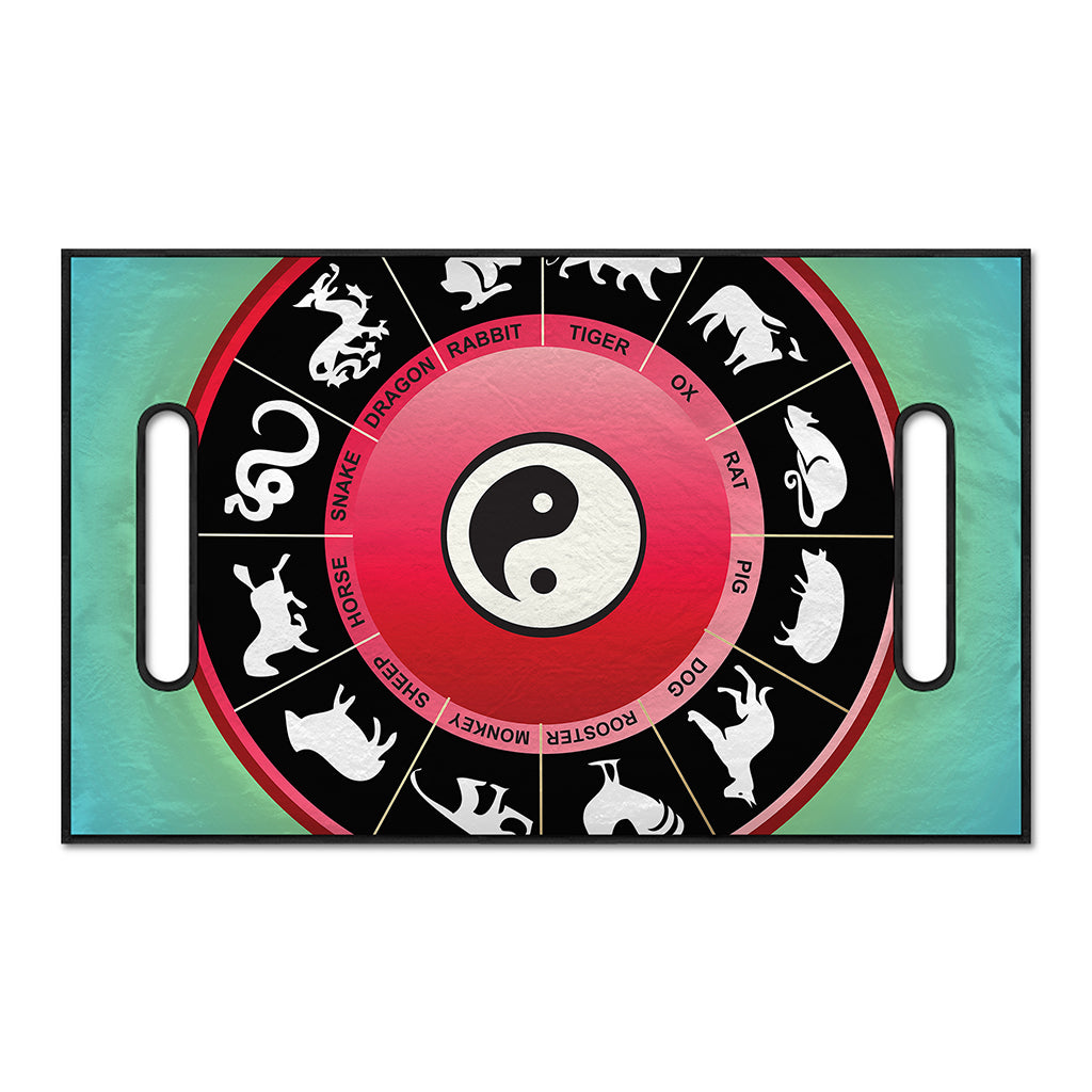 Yin Yang Chinese Zodiac Signs Print Golf Cart Seat Cover