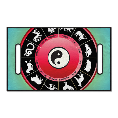 Yin Yang Chinese Zodiac Signs Print Golf Cart Seat Cover