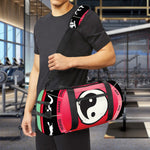 Yin Yang Chinese Zodiac Signs Print Gym Bag