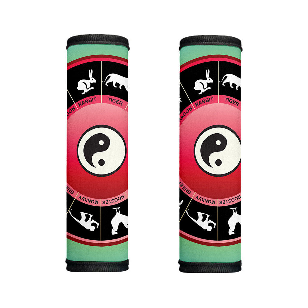 Yin Yang Chinese Zodiac Signs Print Handle Covers