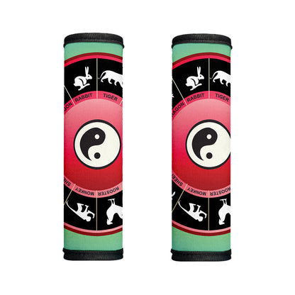 Yin Yang Chinese Zodiac Signs Print Handle Covers