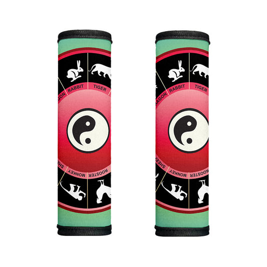 Yin Yang Chinese Zodiac Signs Print Handle Covers