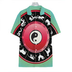 Yin Yang Chinese Zodiac Signs Print Hawaiian Shirt