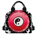 Yin Yang Chinese Zodiac Signs Print Insulated Lunch Bag