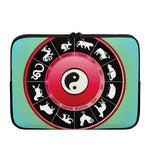 Yin Yang Chinese Zodiac Signs Print Laptop Sleeve