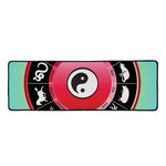 Yin Yang Chinese Zodiac Signs Print Long Kitchen Mat