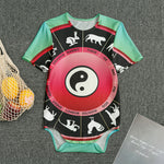 Yin Yang Chinese Zodiac Signs Print Men's Bodysuit