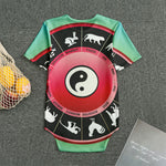 Yin Yang Chinese Zodiac Signs Print Men's Bodysuit