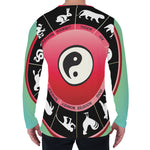 Yin Yang Chinese Zodiac Signs Print Men's Long Sleeve T-Shirt