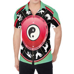 Yin Yang Chinese Zodiac Signs Print Men's Shirt