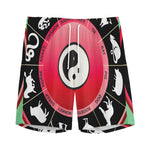 Yin Yang Chinese Zodiac Signs Print Men's Sports Shorts