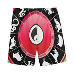 Yin Yang Chinese Zodiac Signs Print Men's Sports Shorts