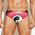 Yin Yang Chinese Zodiac Signs Print Men's Swim Briefs
