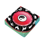 Yin Yang Chinese Zodiac Signs Print Outdoor Seat Cushion Cover