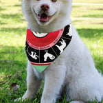 Yin Yang Chinese Zodiac Signs Print Over The Collar Dog Bandana