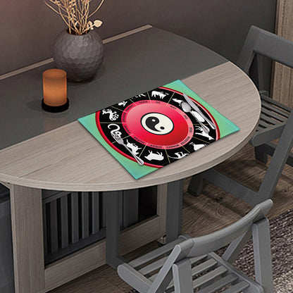 Yin Yang Chinese Zodiac Signs Print Placemat