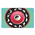 Yin Yang Chinese Zodiac Signs Print Polyester Doormat